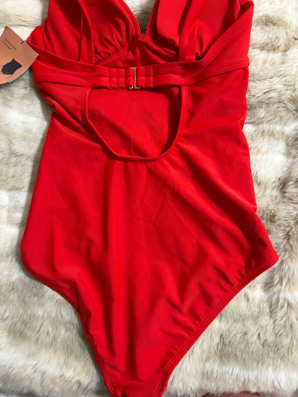 Shade & Shore Bright Red One-Piece - Picture 8 of 10